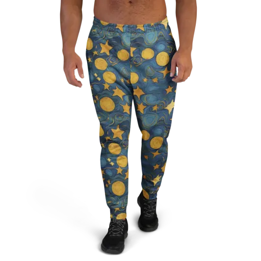 Gilded Galaxy on a Men's Joggers