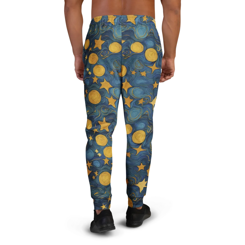 Gilded Galaxy on Men's Joggers — Back
