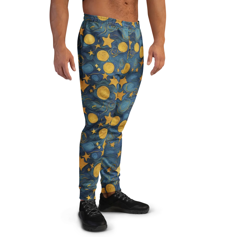 Gilded Galaxy on Men's Joggers — Right