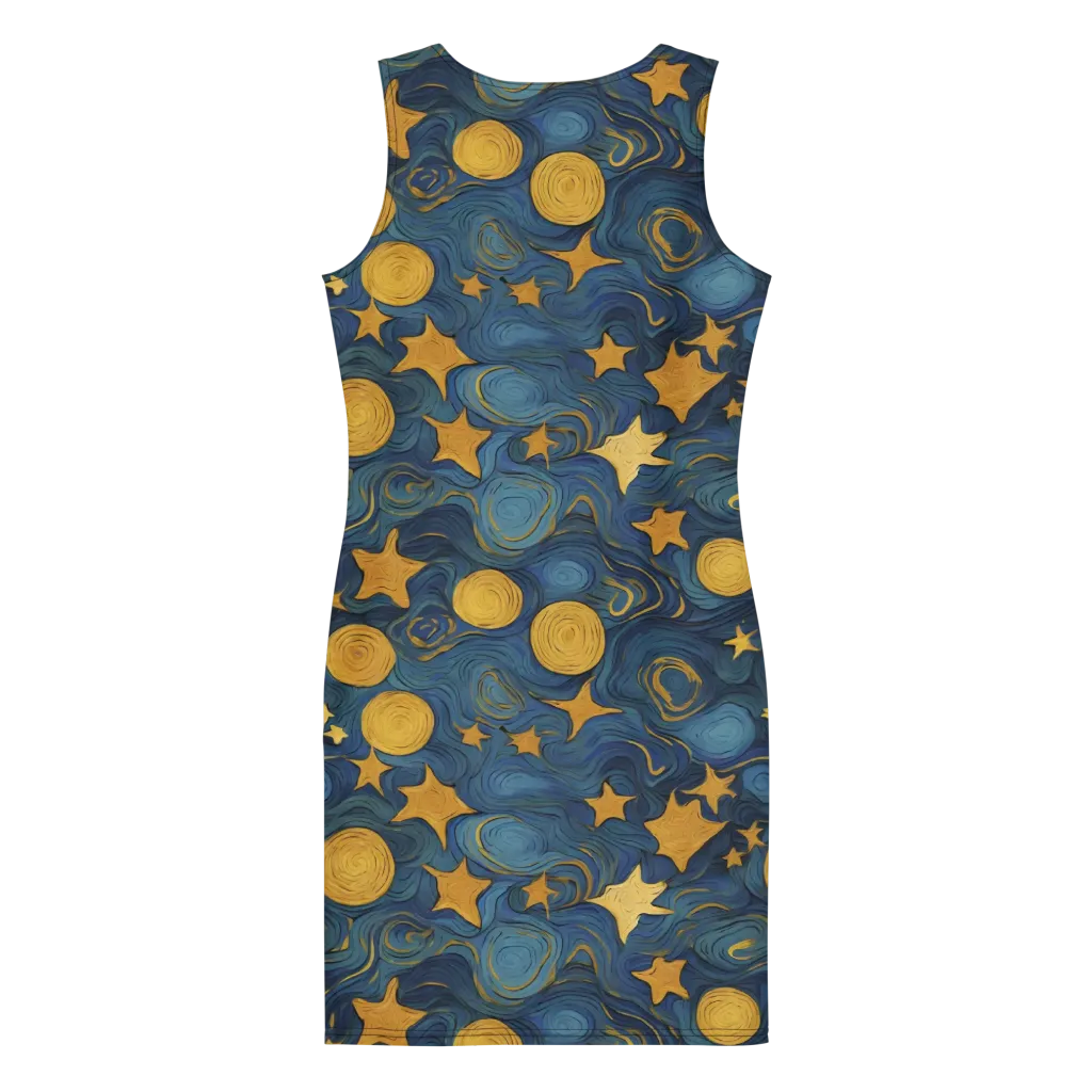 Gilded Galaxy on Bodycon Dress — Back