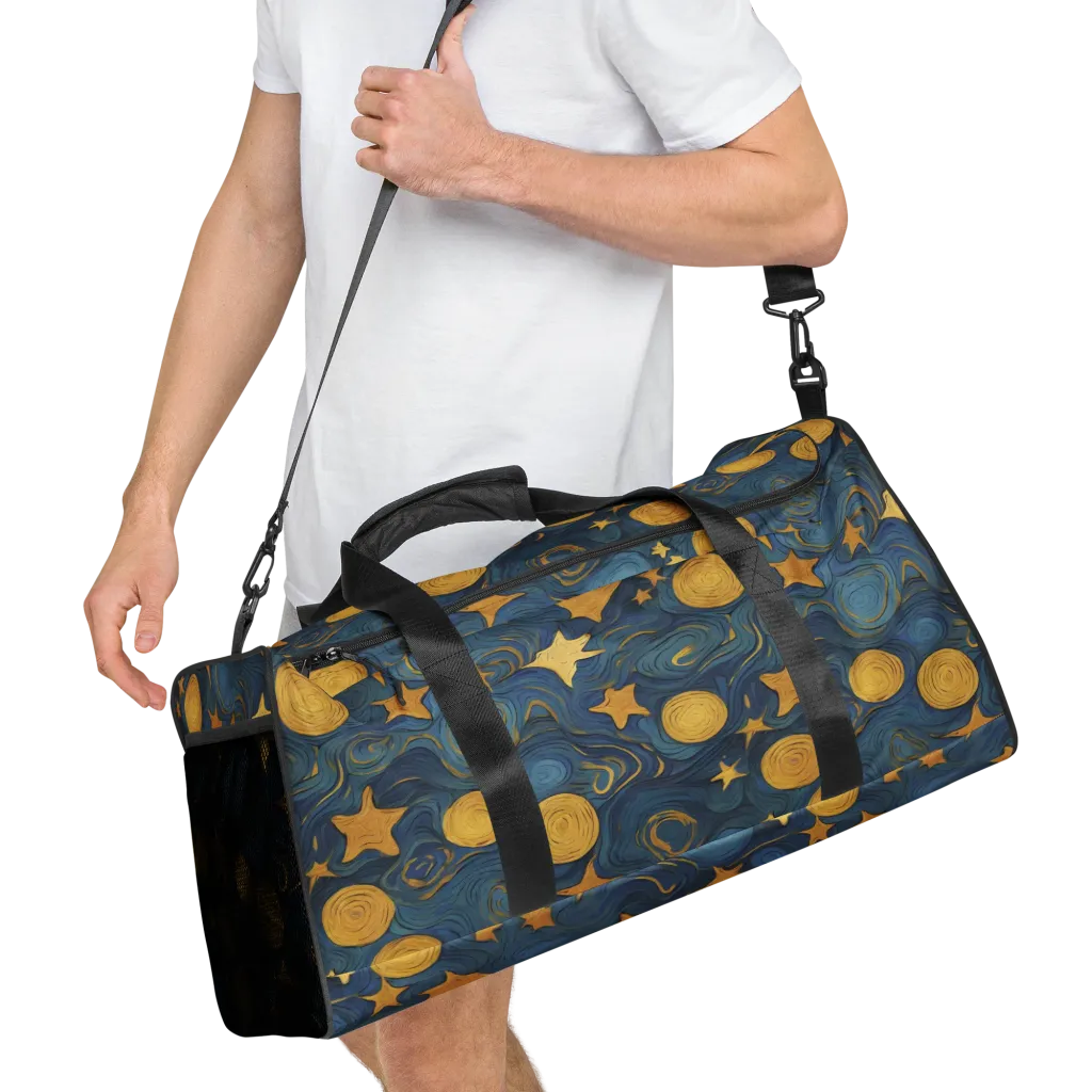 Gilded Galaxy on Duffle Bag — Right Front