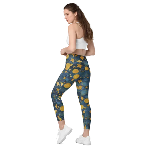 Gilded Galaxy on a Leggings with Pockets