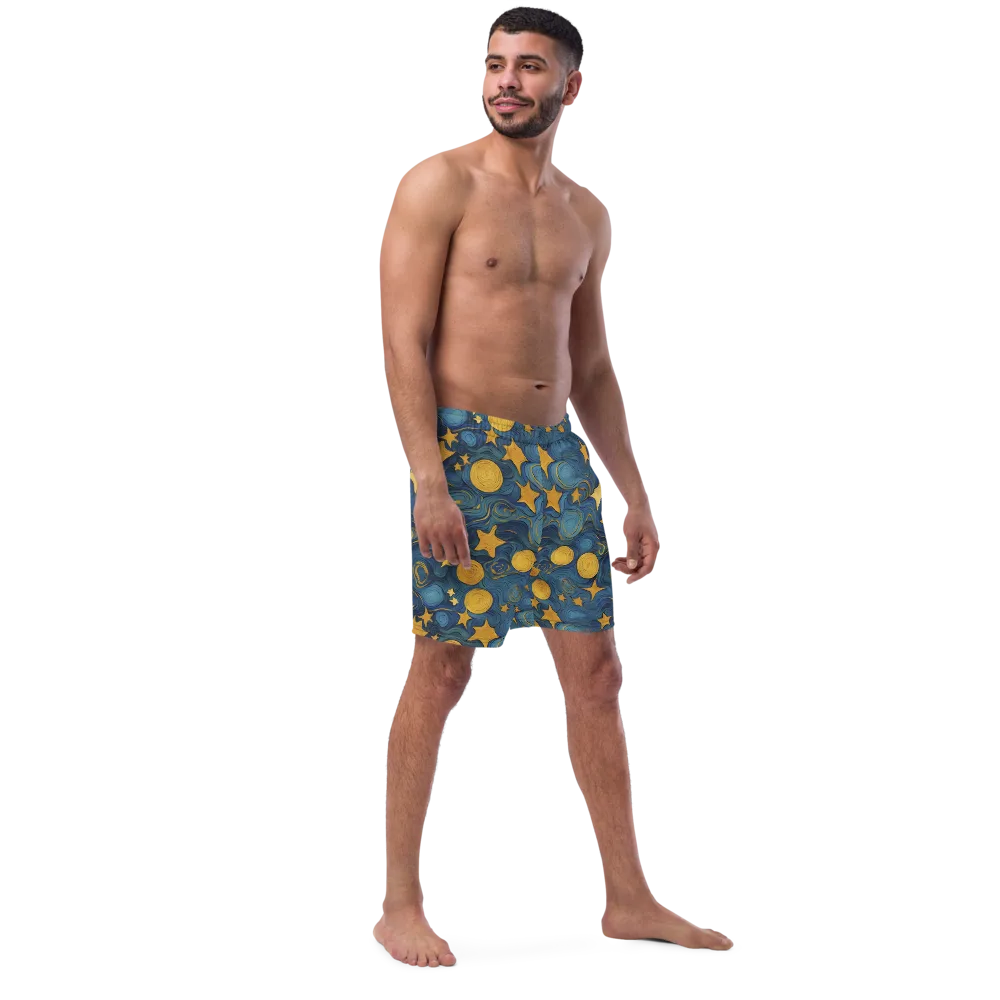 Gilded Galaxy on Swim Trunks — Right Front