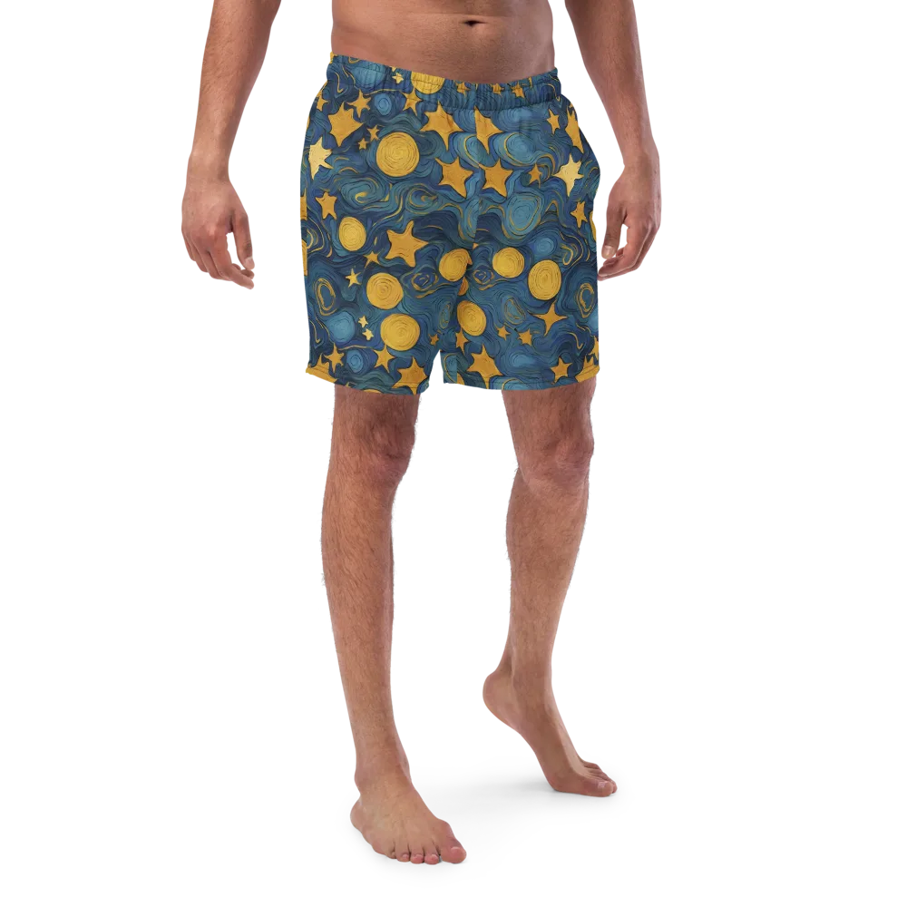 Gilded Galaxy on Swim Trunks — Front