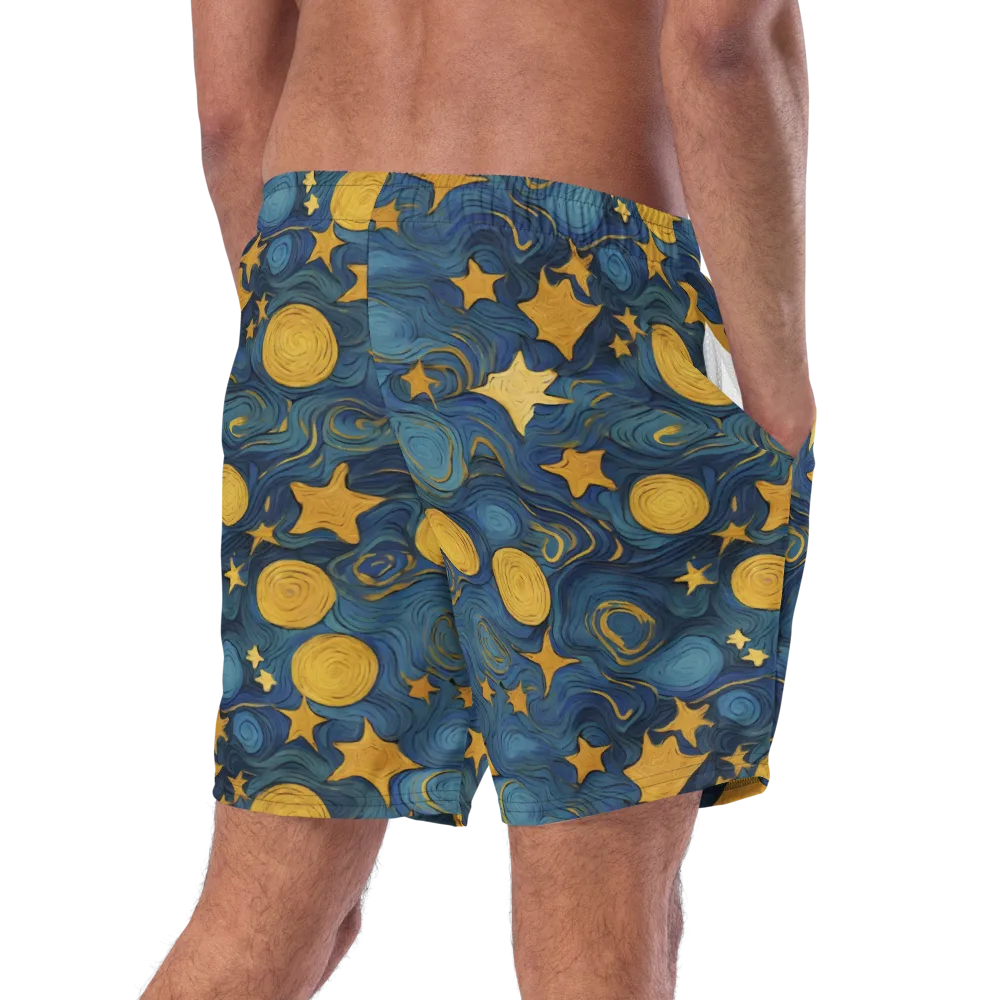 Gilded Galaxy on Swim Trunks — Right Back