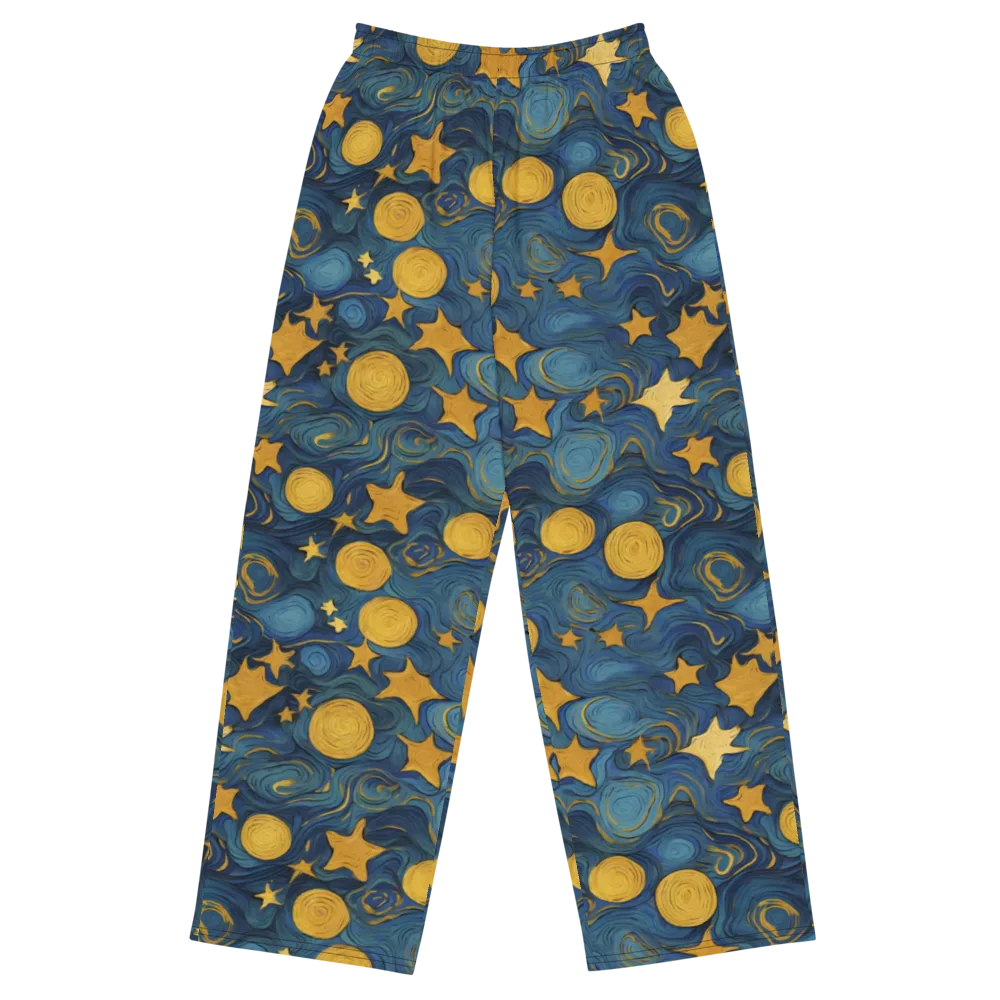 Gilded Galaxy on Wide-Leg Pants — Front