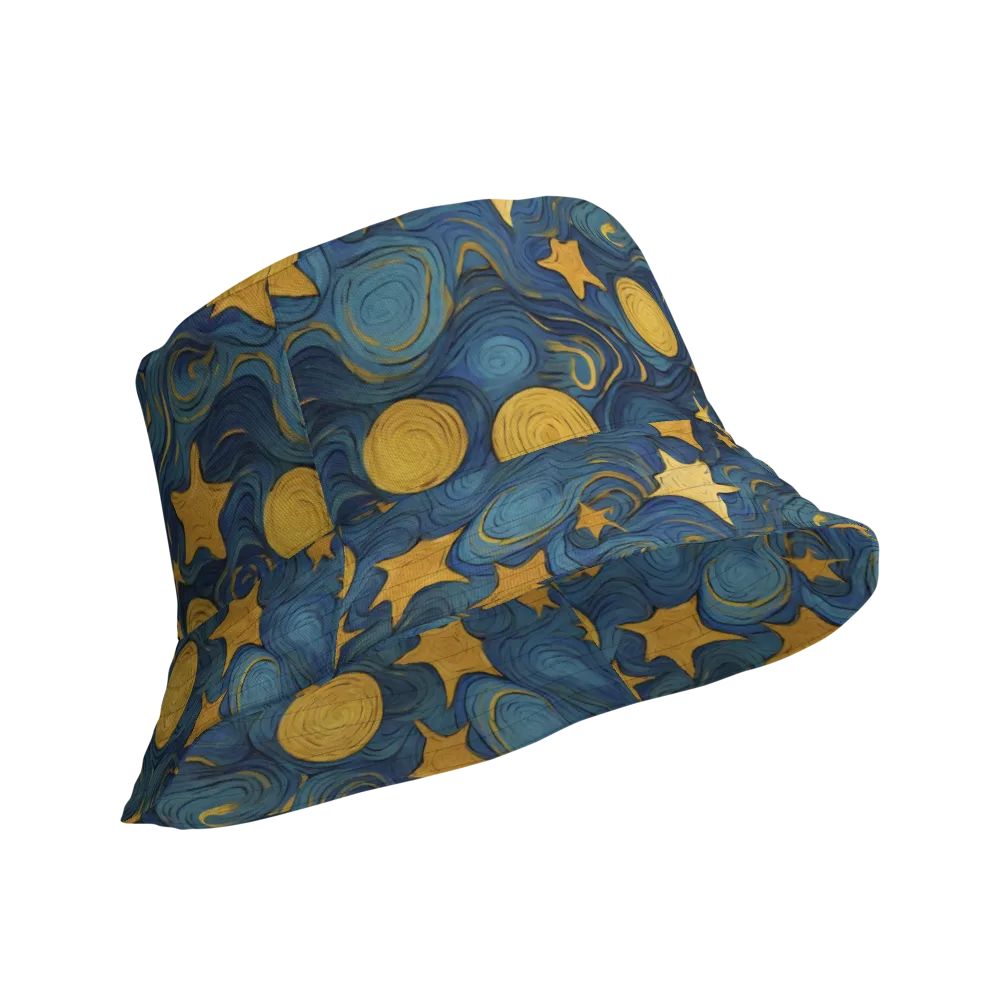 Gilded Galaxy on Reversible Bucket Hat — Product details Outside