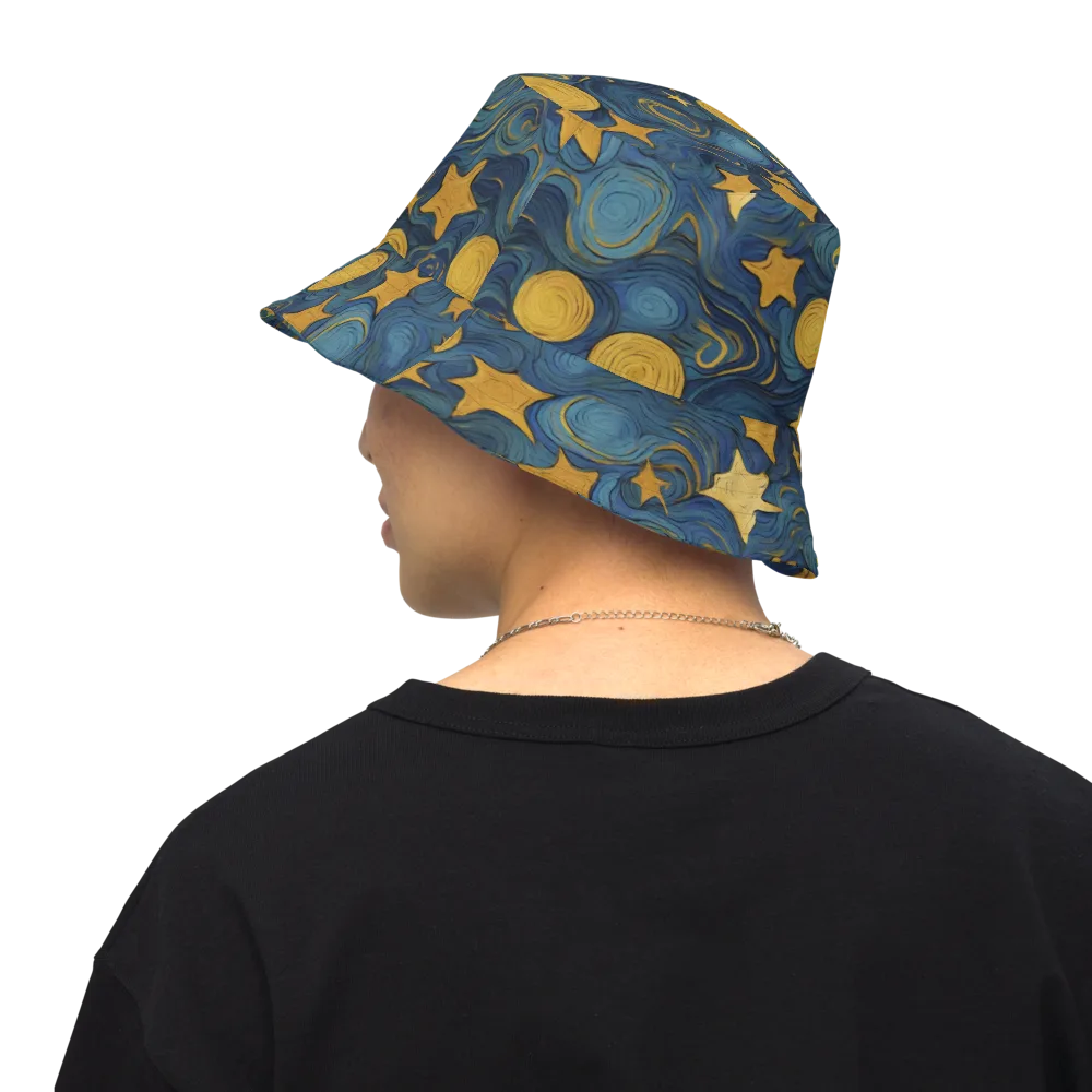 Gilded Galaxy on Reversible Bucket Hat — Back Inside