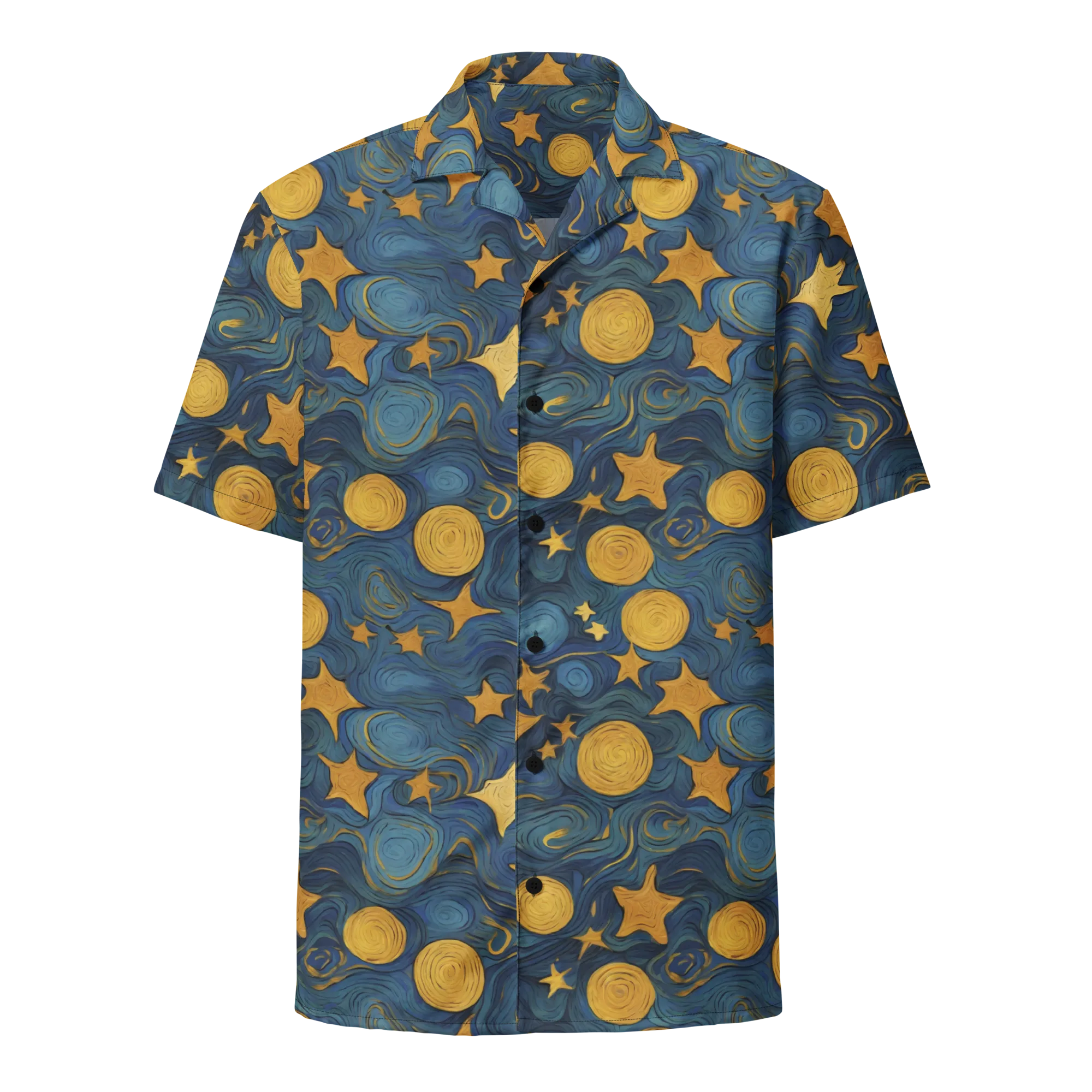 Gilded Galaxy on Button Shirt — Front
