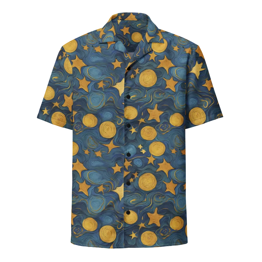 Gilded Galaxy on Button Shirt — Front