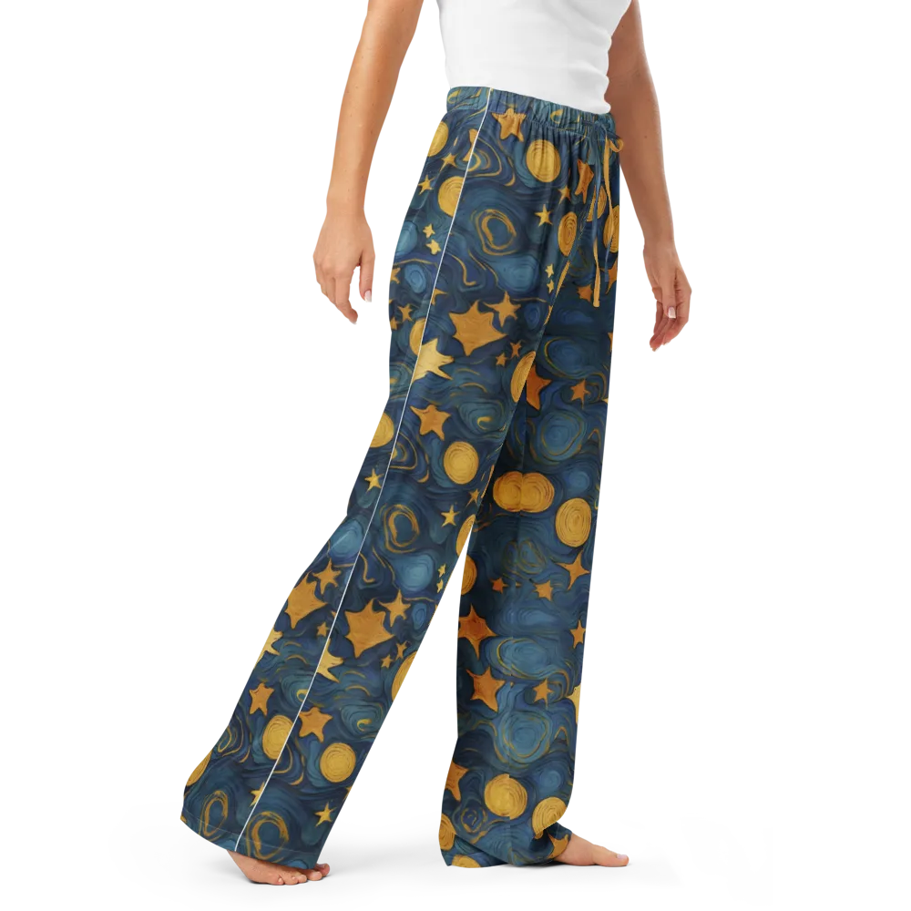 Gilded Galaxy on Women's Pajama Pants — Right Front