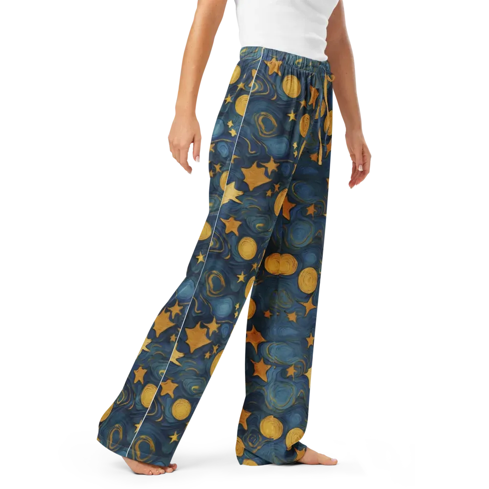 Gilded Galaxy on Women's Pajama Pants — Right Front