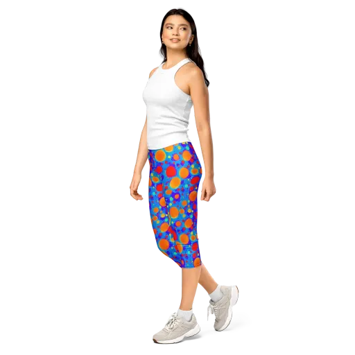 Chromatic Bubblebath on a Capri Leggings