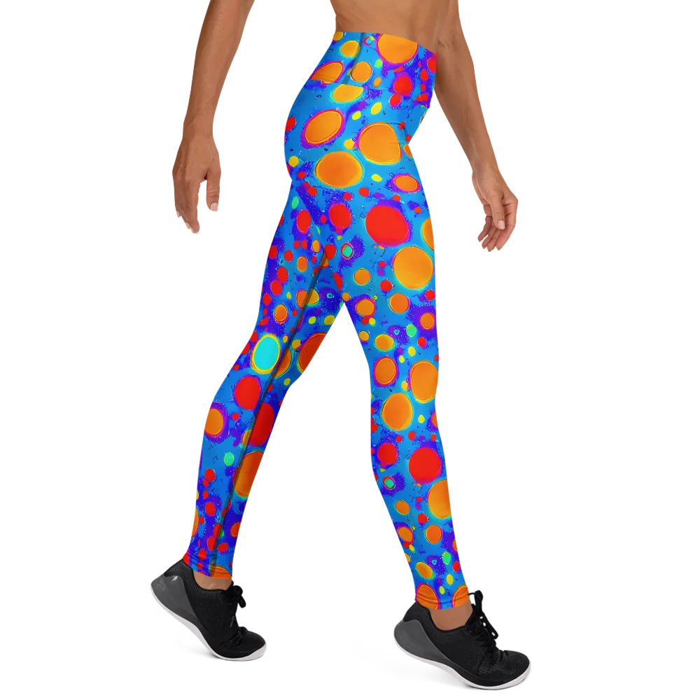 Chromatic Bubblebath on Yoga Leggings — Right