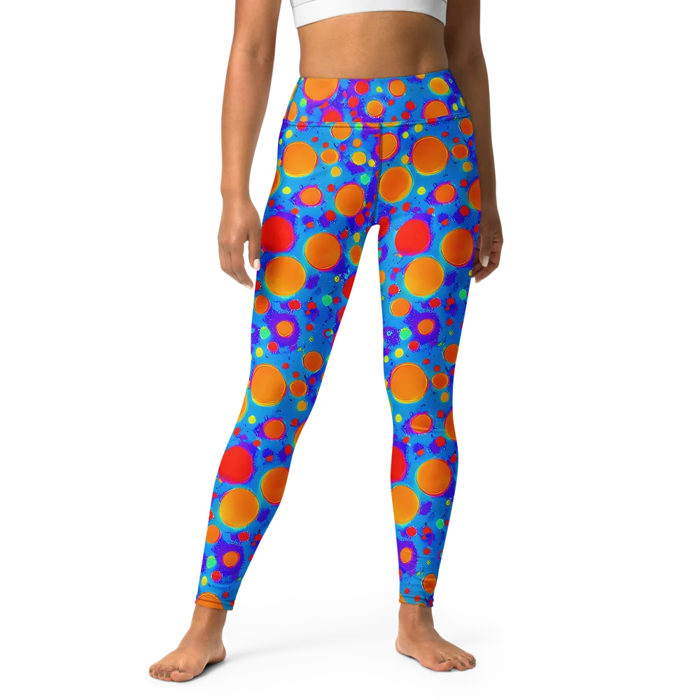 Chromatic Bubblebath on Yoga Leggings — Front