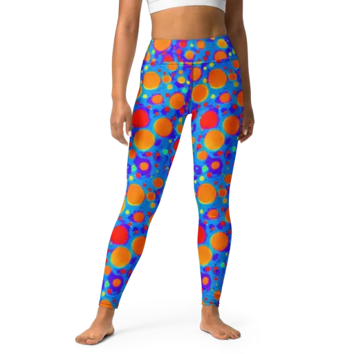 Chromatic Bubblebath on a Yoga Leggings