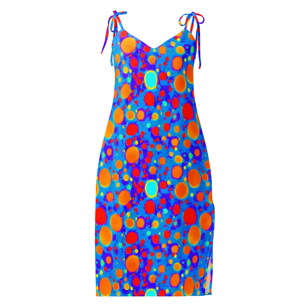 Chromatic Bubblebath on Slip Dress — Front