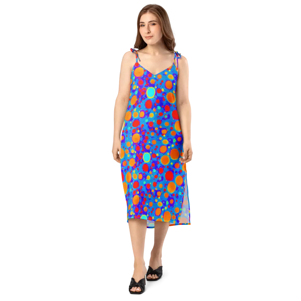 Chromatic Bubblebath on Slip Dress — Front