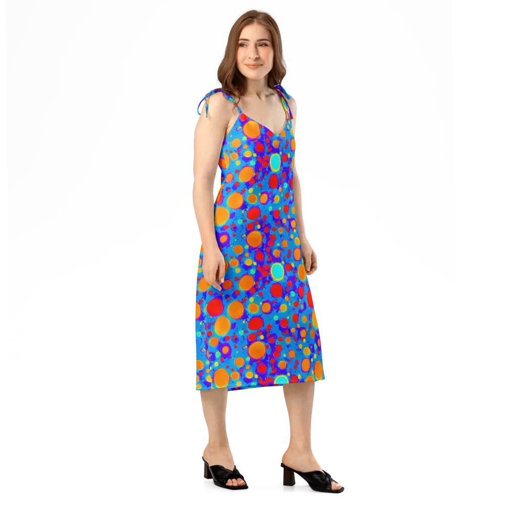 Chromatic Bubblebath on Slip Dress — Right Front