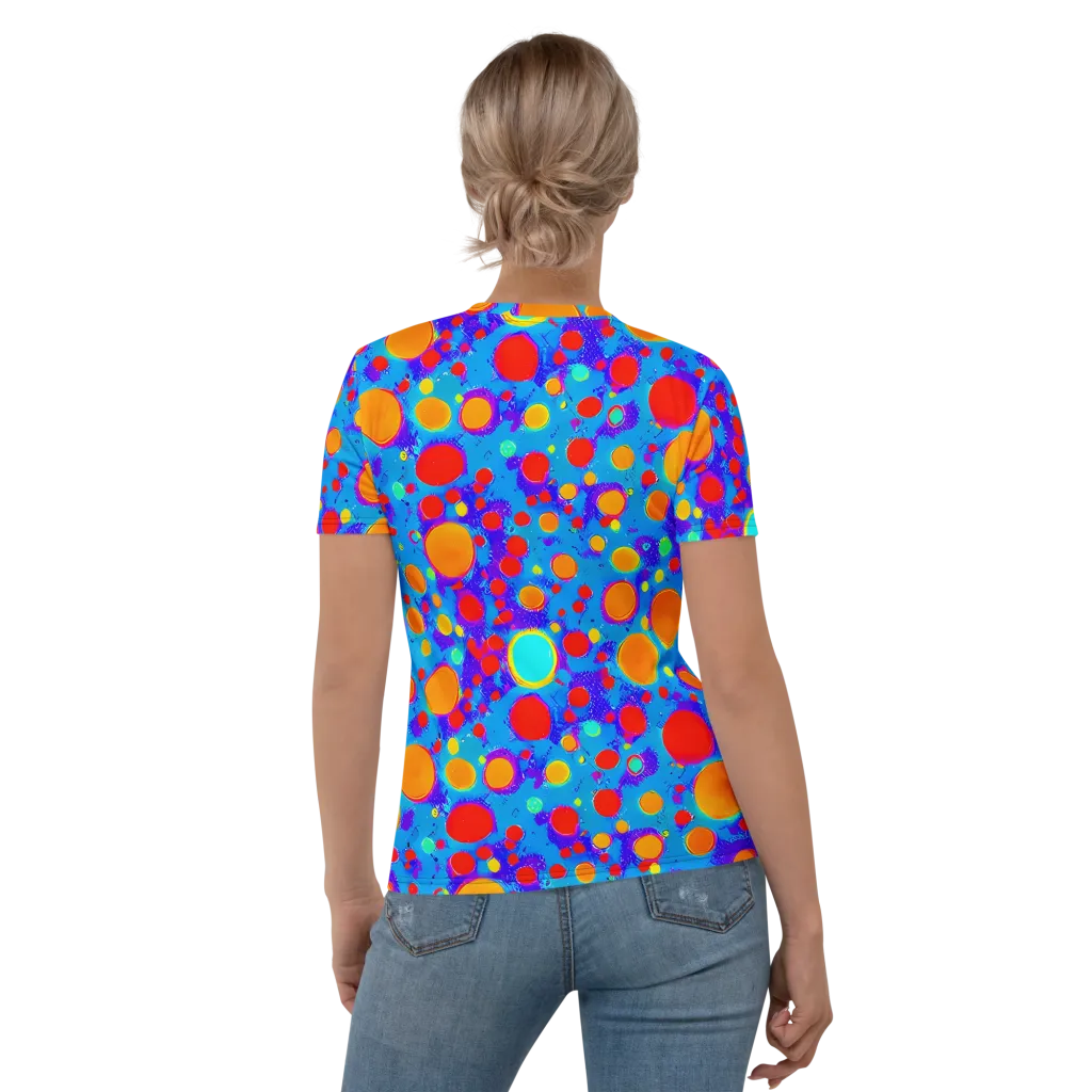 Chromatic Bubblebath on Women's Crew Neck T-Shirt — Back