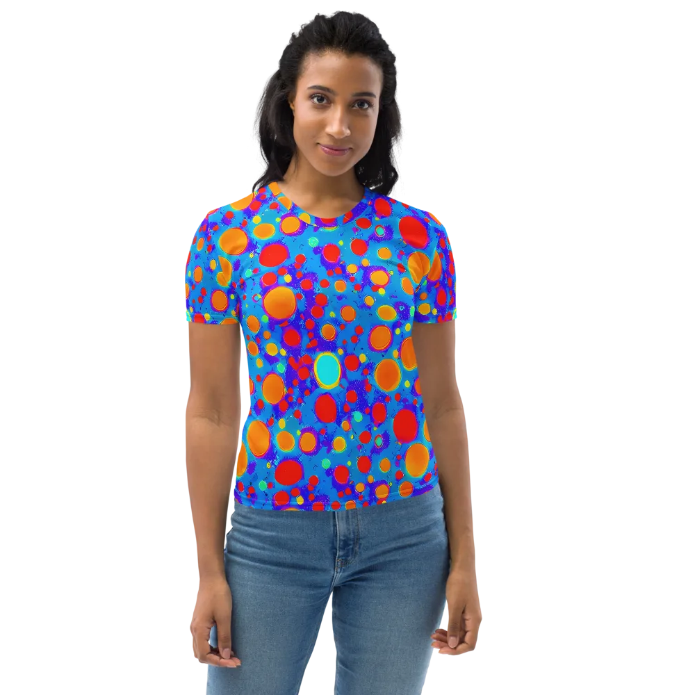 Chromatic Bubblebath on Women's Crew Neck T-Shirt — Front