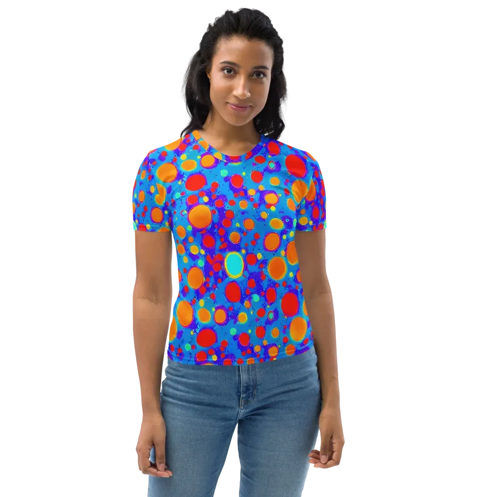 Chromatic Bubblebath on Women's Crew Neck T-Shirt — Front