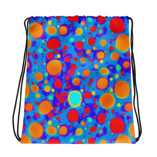 Chromatic Bubblebath on a Drawstring Bag