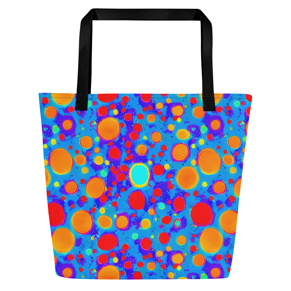 Chromatic Bubblebath on Large Tote Bag W/ Pocket — Front