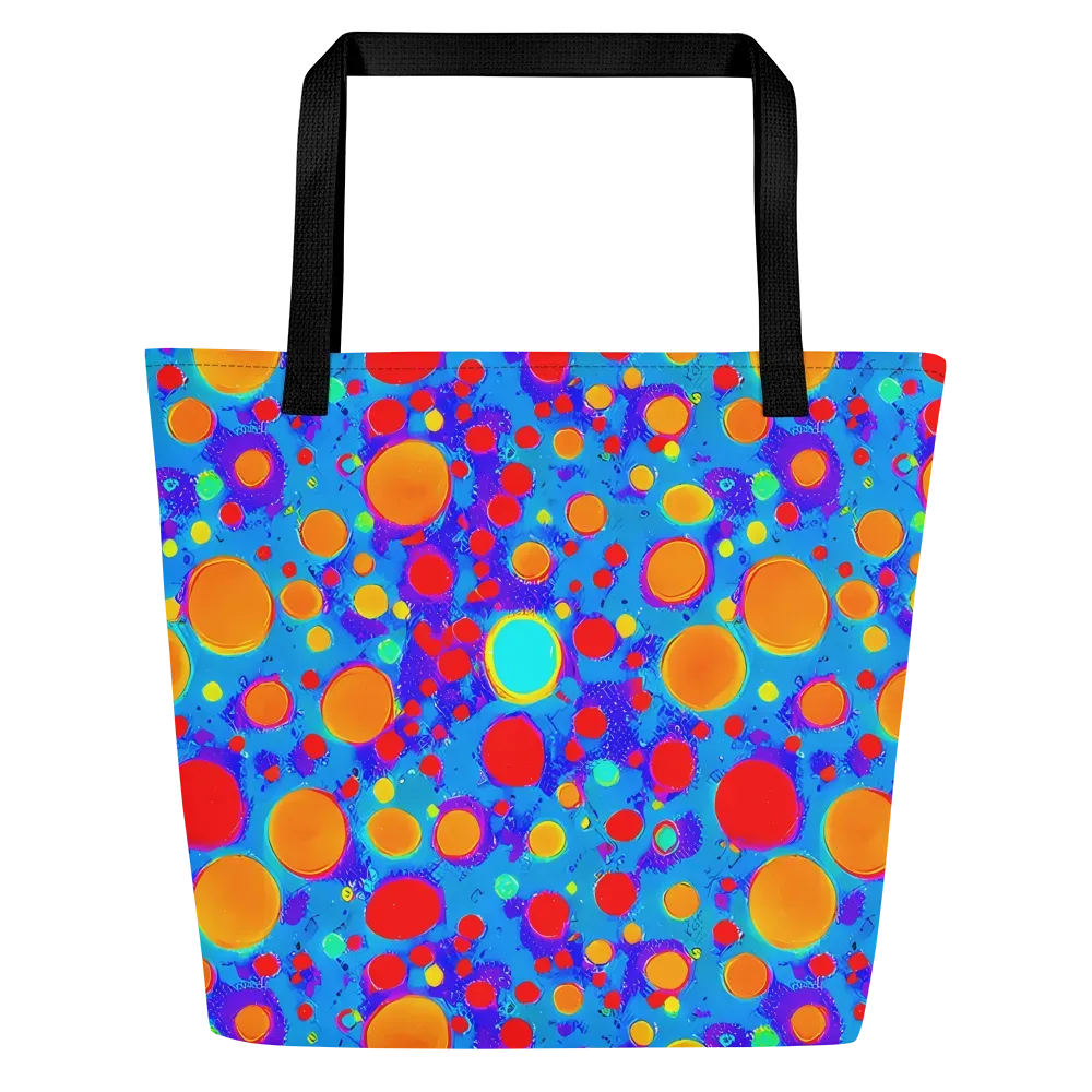 Chromatic Bubblebath on Large Tote Bag W/ Pocket — Front