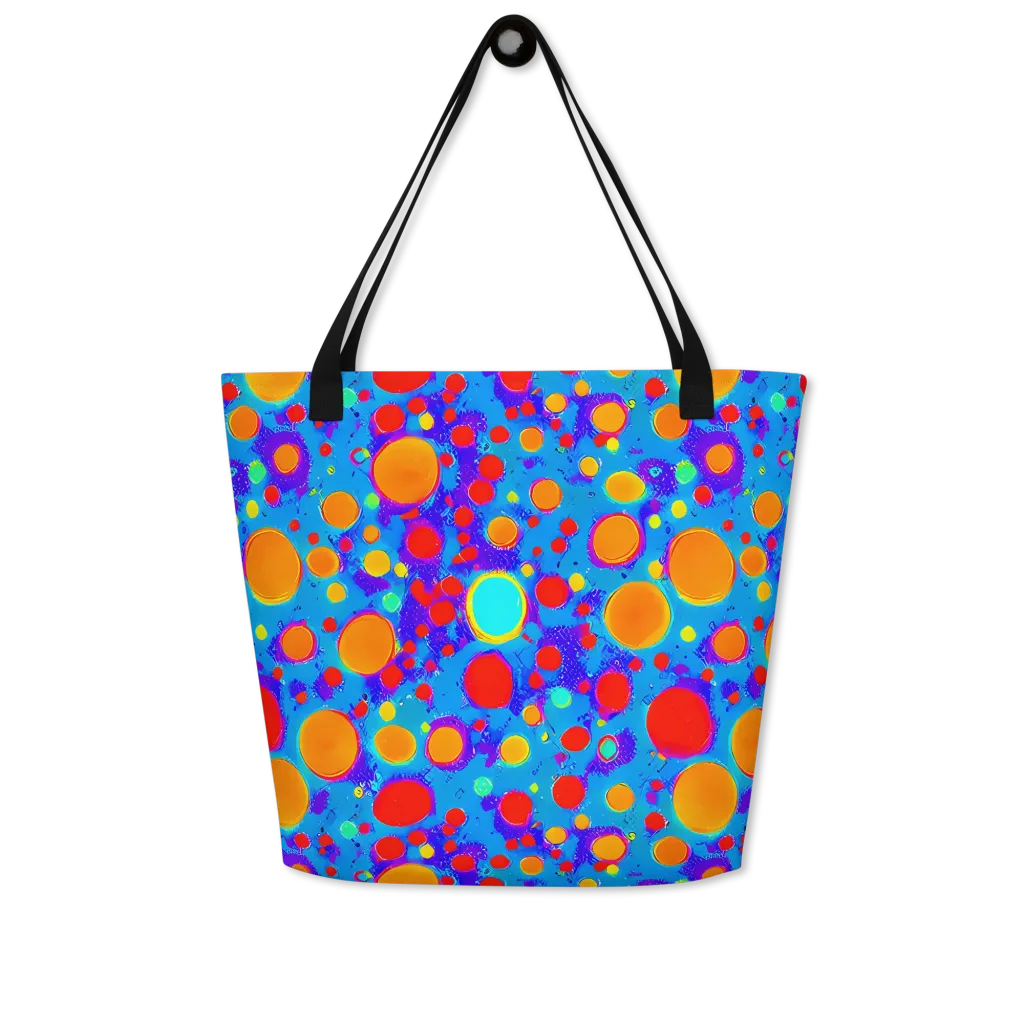 Chromatic Bubblebath on Large Tote Bag W/ Pocket — Front