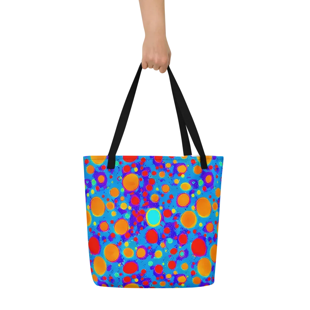 Chromatic Bubblebath on Large Tote Bag W/ Pocket — Front