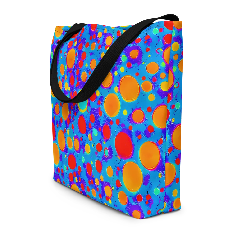 Chromatic Bubblebath on Large Tote Bag W/ Pocket — Front