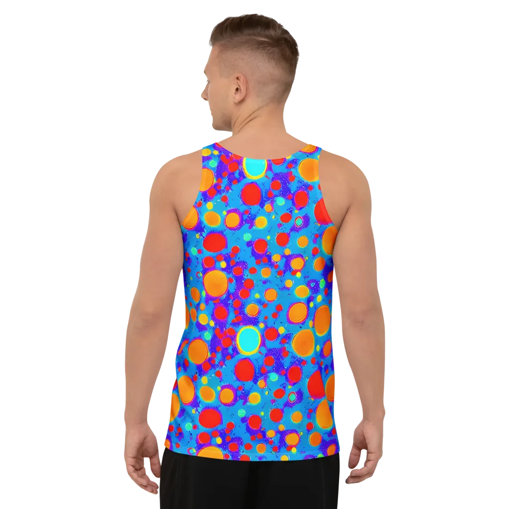 Chromatic Bubblebath on Men's Tank Top — Back