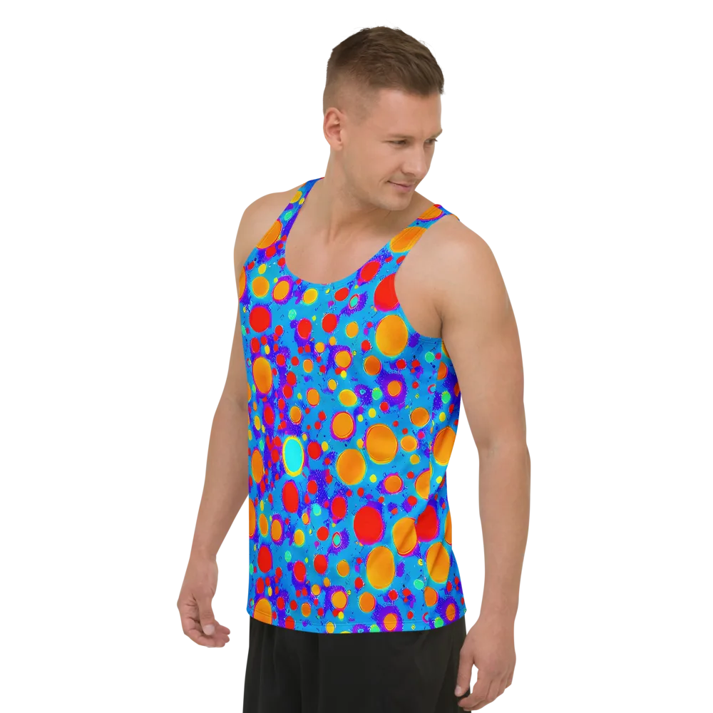 Chromatic Bubblebath on Men's Tank Top — Left Front