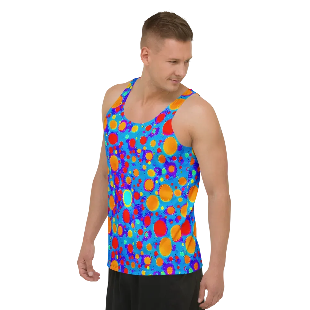 Chromatic Bubblebath on Men's Tank Top — Left Front