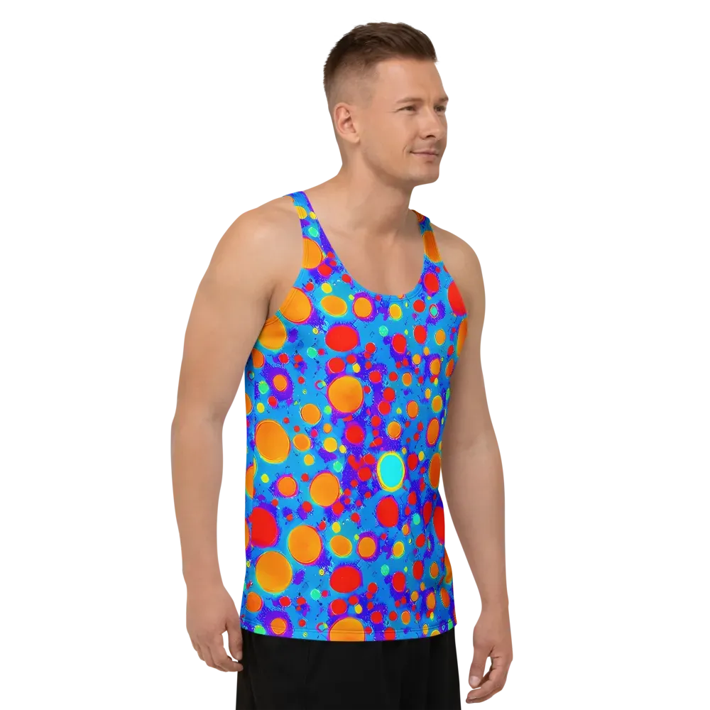 Chromatic Bubblebath on Men's Tank Top — Right Front