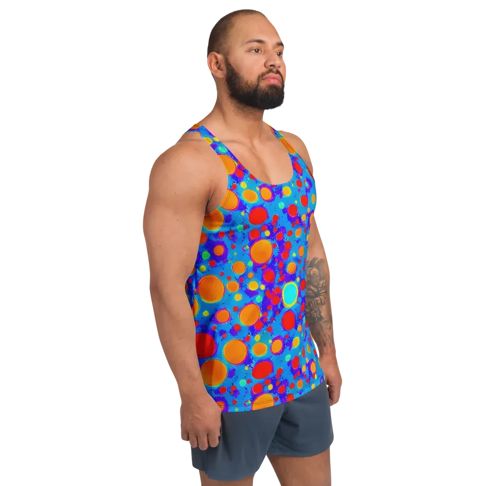 Chromatic Bubblebath on Men's Tank Top — Right Front