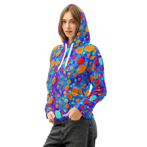 Chromatic Bubblebath on a Cotton Hoodie