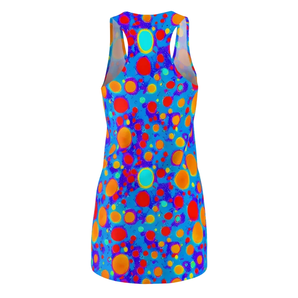 Chromatic Bubblebath on Racerback Dress — Back