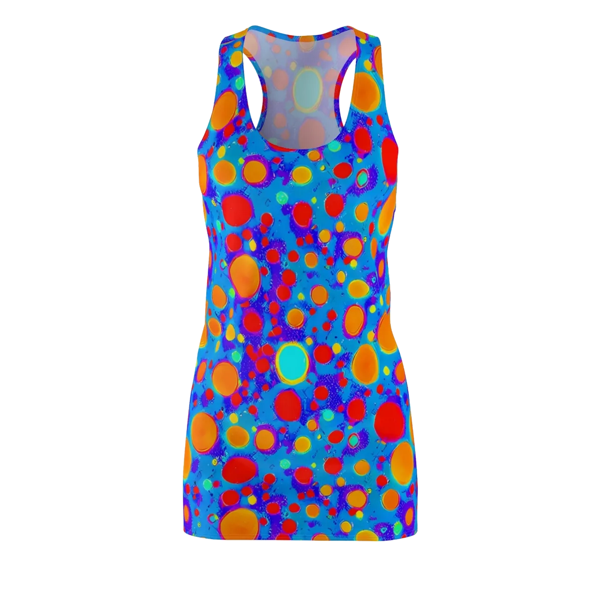 Chromatic Bubblebath on Racerback Dress — Front