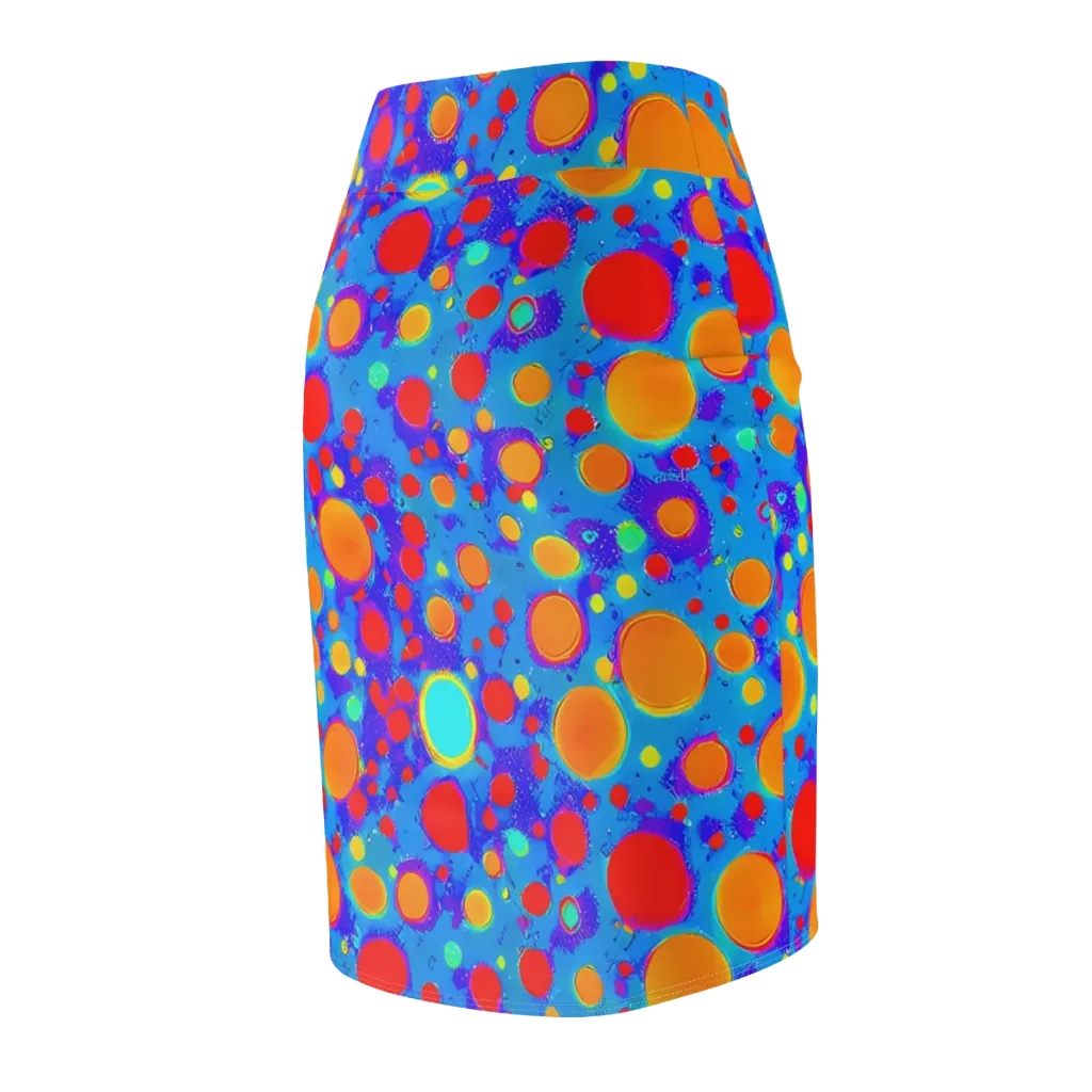 Chromatic Bubblebath on Pencil Skirt — Back Side
