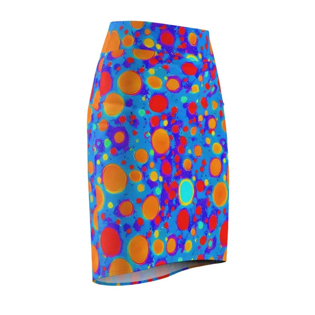 Chromatic Bubblebath on Pencil Skirt — Front Side