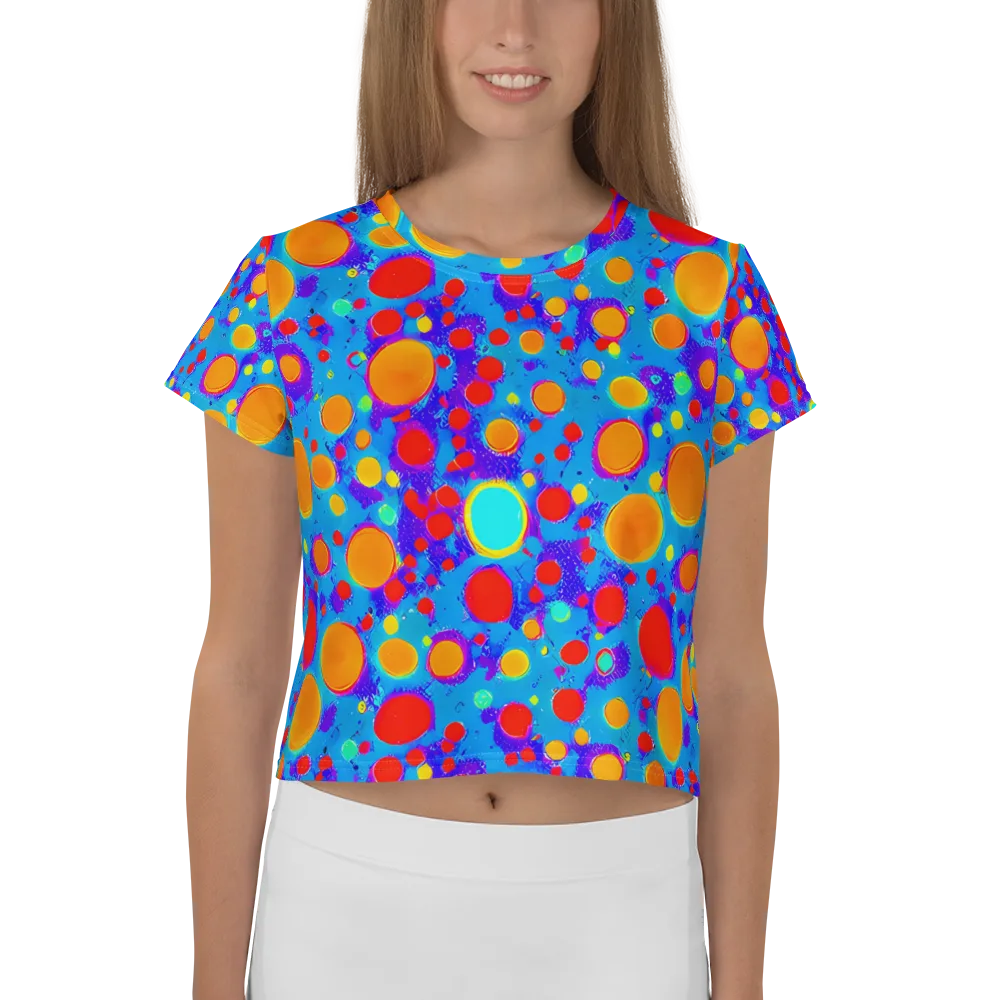 Chromatic Bubblebath on Crop Tee — Front