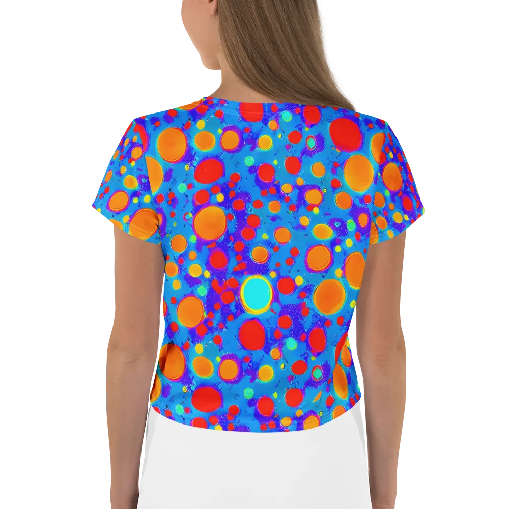 Chromatic Bubblebath on Crop Tee — Back