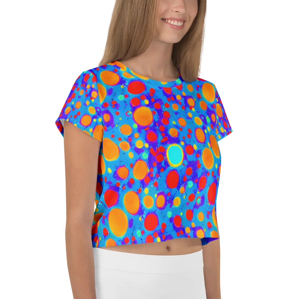 Chromatic Bubblebath on Crop Tee — Right