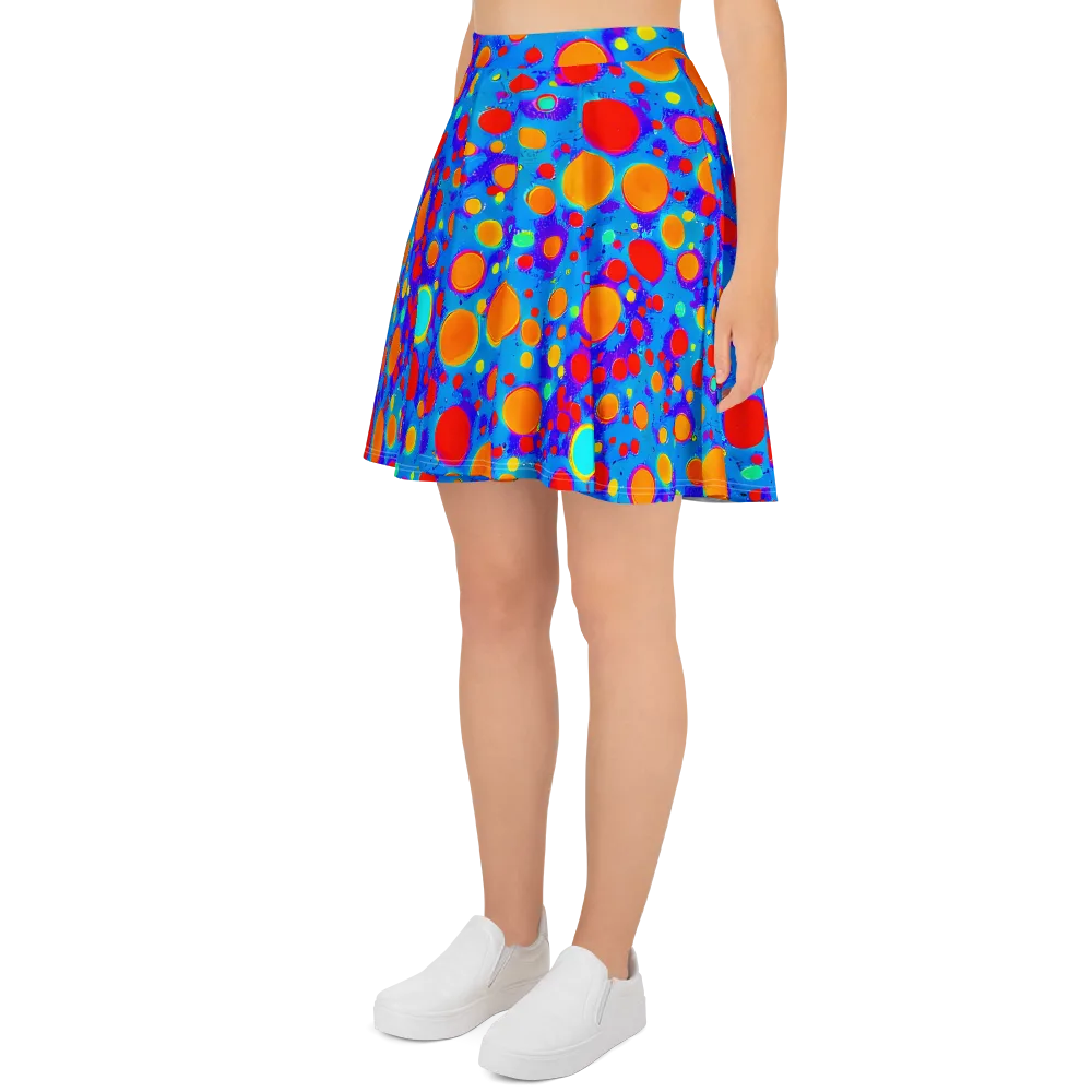 Chromatic Bubblebath on Skater Skirt — Left