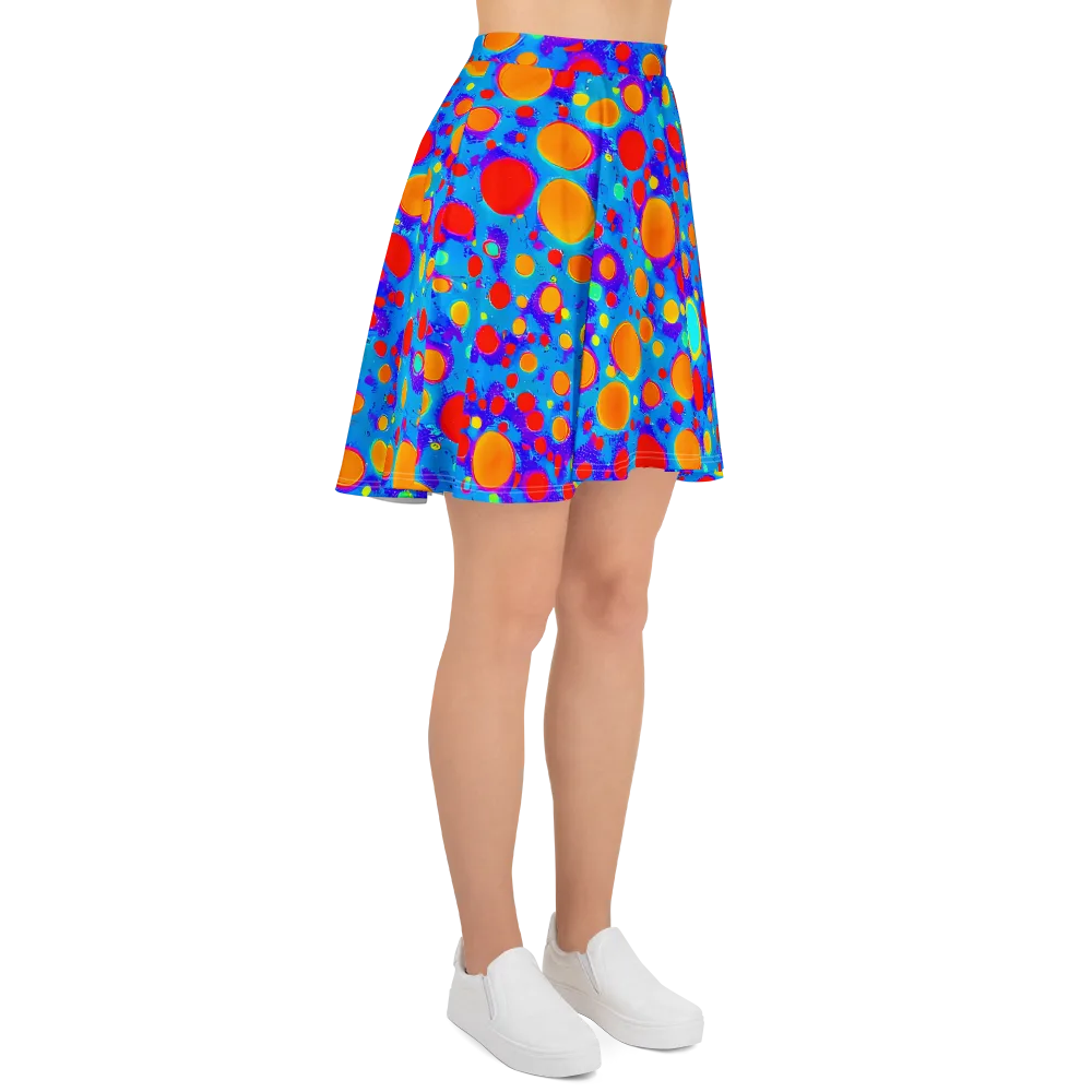 Chromatic Bubblebath on Skater Skirt — Right