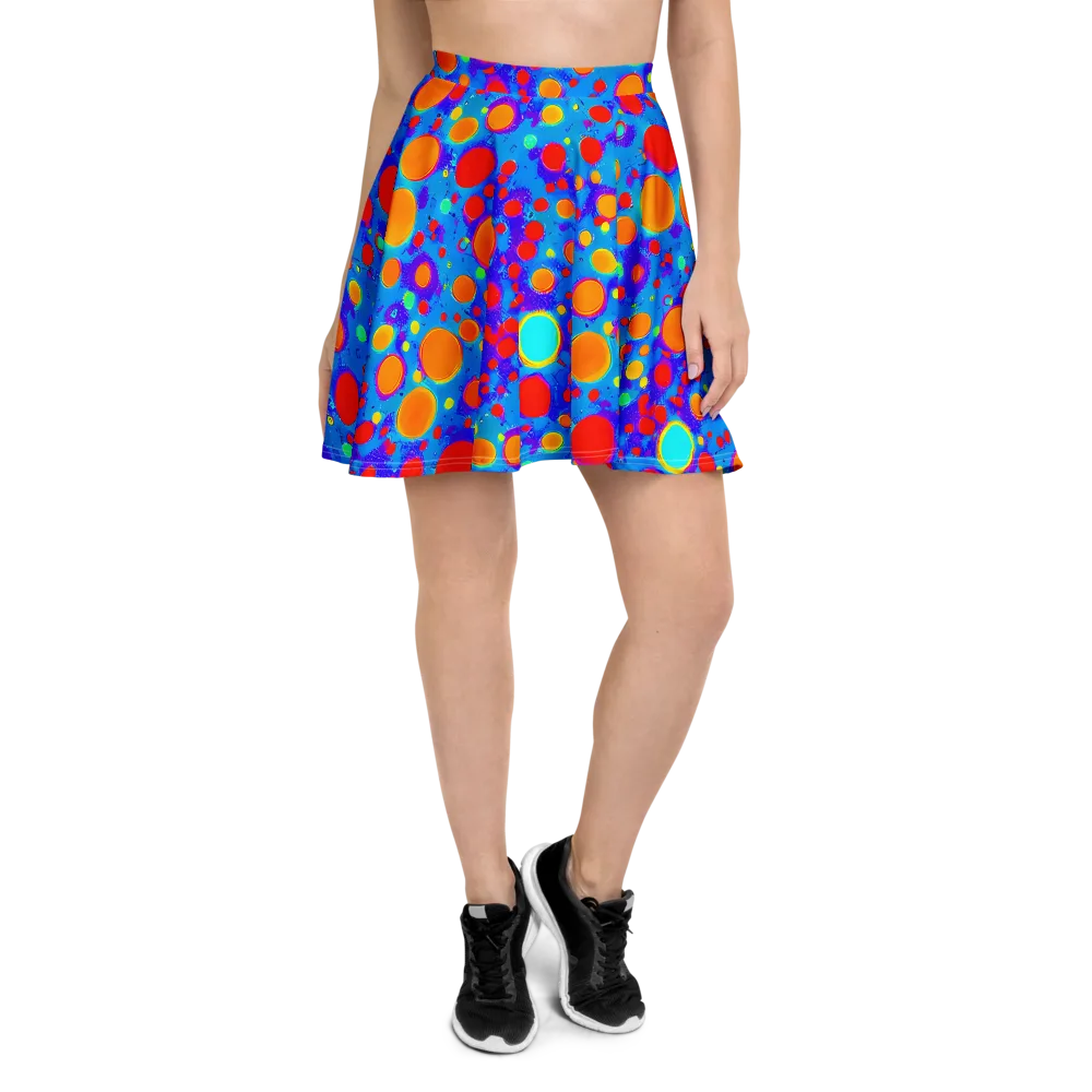Chromatic Bubblebath on Skater Skirt — Front