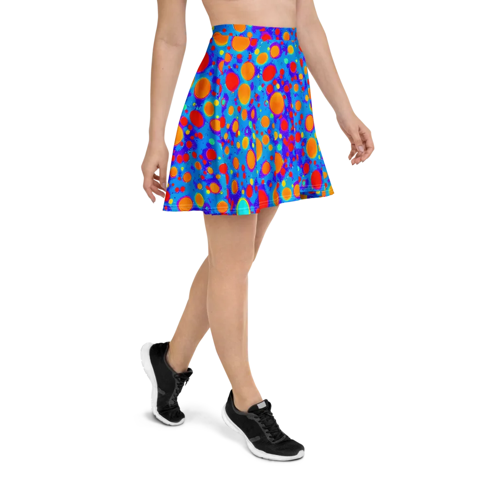 Chromatic Bubblebath on Skater Skirt — Right
