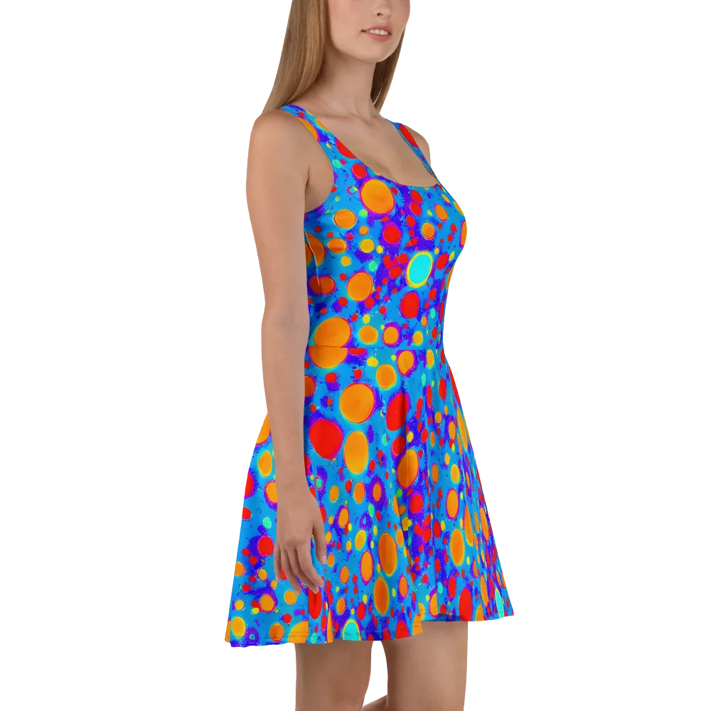 Chromatic Bubblebath on Skater Dress — Right